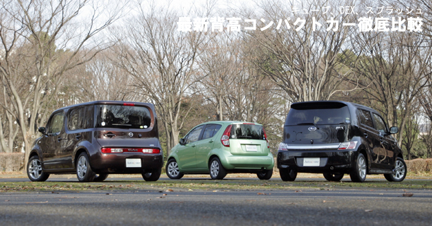 最新背高コンパクトカー 徹底比較