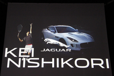 錦織圭選手のジャガー 新アンバサダー“GAME CHANGER（ゲームチェンジャー）”記者発表会にて