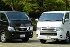 （左）日産 NV350キャラバン／（右）トヨタ 新型ハイエース