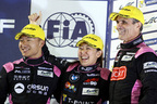 井原慶子 LMP2クラス 3位表彰台／FIA世界耐久選手権（WEC）バーレーン
