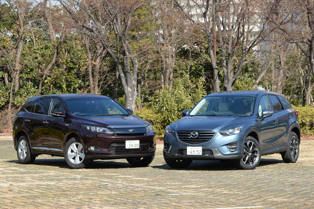 マツダ CX-5 XD クリーンディーゼルとトヨタ ハリアーハイブリッド