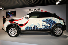 日産 ジューク「JUKE by YOU」デカールデザインコンテストのグランプリに選ばれた歌舞伎の隈取が描かれた作品