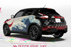 日産 ジューク「JUKE by YOU」デカールデザインコンテストのグランプリに選ばれた歌舞伎の隈取が描かれた作品