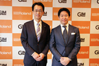 （左）ローランド株式会社 代表取締役社長 三木純一氏／（右）GLM株式会社 代表取締役社長 小間裕康氏
