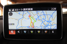 新「マツダコネクト」分かりやすい4ルート表示