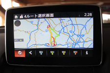 新「マツダコネクト」分かりやすい4ルート表示