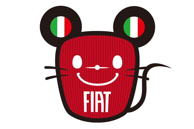 Fiat公式キャラクターコンテスト」で優勝し公式キャラクターに認定された「TOPO FIAT（トポ フィアット）」