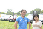 三菱 スターキャンプ2015in朝霧高原　九島氏と美里さん
