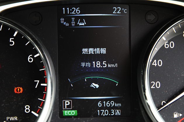 エクストレイルハイブリッド エコランの結果、オートックワンチームの燃費は「18.5km/L」となりました [日産 エクストレイルハイブリッド エコラン]