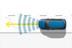 レーンキープアシストシステム “Lane Assist” イメージ　TSI Highlineに標準装備 TSI Comfotlineにオプション（セーフティパッケージ）