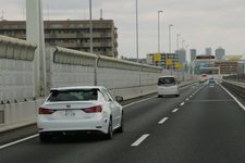 トヨタの自動運転実験の様子（高速道路）