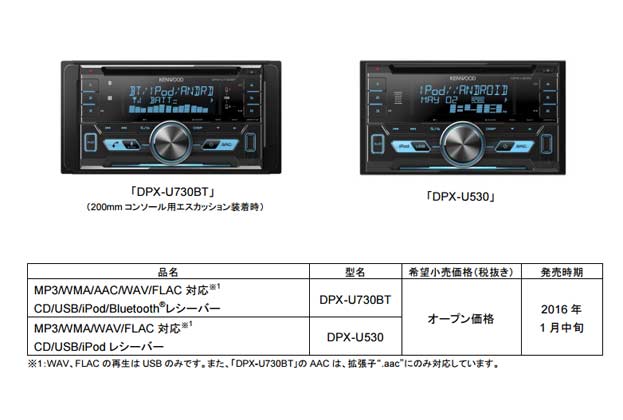 ケンウッド、「彩速ナビ」や「カーオーディオ」など2016年モデル ケンウッド、「彩速ナビ」や「カーオーディオ」など2016年モデル