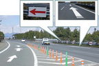 逆走車増加により道路表示や標識を増やし対応している