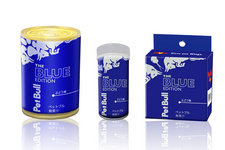 左から - 犬用Pet Bull Blue Edition 、金魚用Pet Bull Blue Edition、爬虫類用Pet Bull Blue Edition