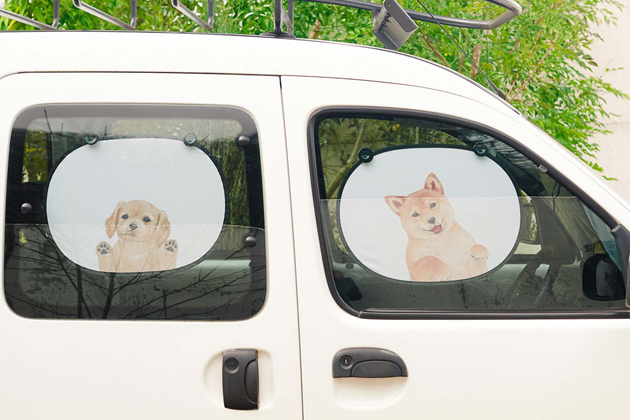 ワンコが車内で待っている サンシェードならぬ ワンシェード 発売 画像ギャラリー No 1 業界先取り 業界ニュース 自動車ニュース21国産車から輸入車まで Mota