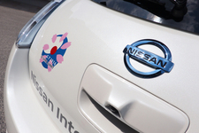 日産 リーフで自動運転技術「プロパイロット」を披露