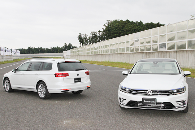 (左から)フォルクスワーゲン パサートGTE ヴァリアント/パサートGTE