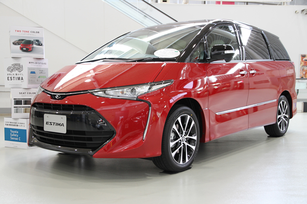 エスティマ AERAS SMART 7人乗り(ブラック×レッドマイカメタリック)