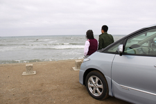 銚子の犬吠埼に到着。人が全然いませんでした。さみし～