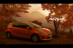 トヨタ アクア テレビCM（※画像は2013年に放映されたテレビCMのため、現在のアクアと仕様が異なります）