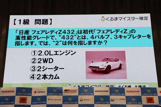 第4回くるまマイスター検定 1級の例題