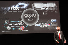 ＜新型CX-5の開発にあたり”クルマに乗る全ての人の歓び”の追及を図ったと語る児玉主査＞マツダ 新型CX-5 発表会レポート[2016年12月15日木曜日／会場：渋谷ヒカリエ ホールA]