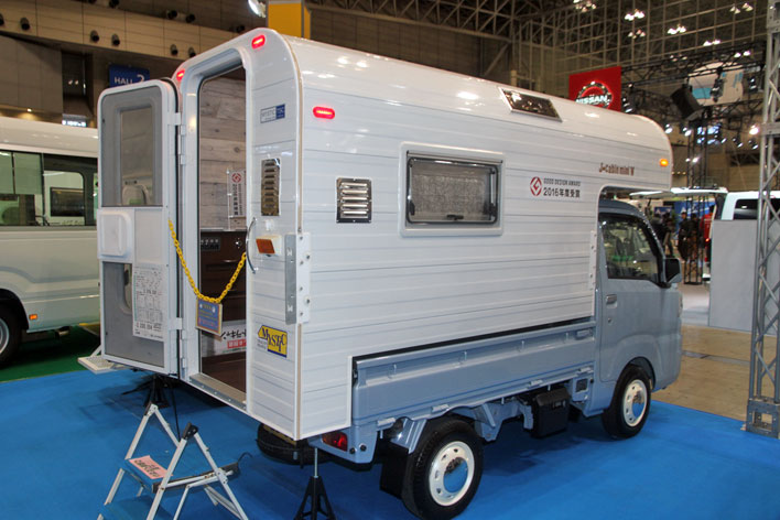 <「J-cabinMiniW」(M・Y・S ミスティック)>軽自動車ベースのキャンピングカー「軽キャン」