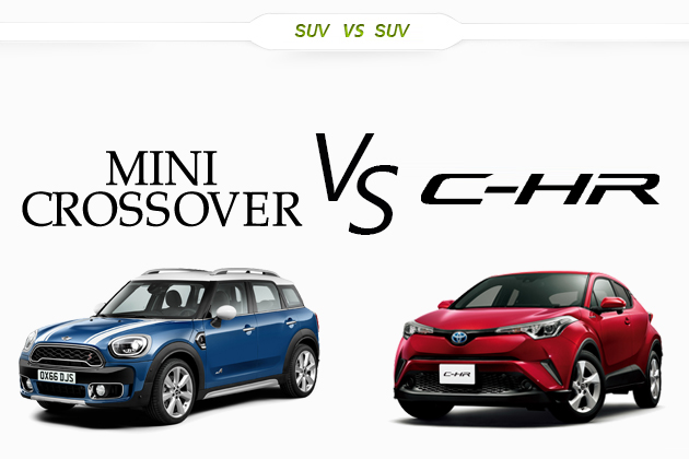 日独コンパクトSUV対決！ミニクロスオーバー vs トヨタ C-HR どっちが買い！？徹底比較