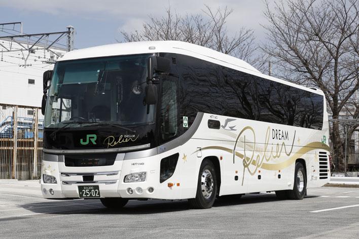 JRバス関東　日野セレガ　「プレミアムドリーム　ルリエ号」白カラー JRバス関東 日野セレガ 「プレミアムドリーム ルリエ号」白カラー
