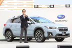 スバル 新型XV 発表会にて、株式会社SUBARU 広報部 部長の岡田貴浩氏