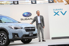 スバル 新型XV 発表会にて、株式会社SUBARU 専務執行役員 国内営業本部長 細谷和男氏