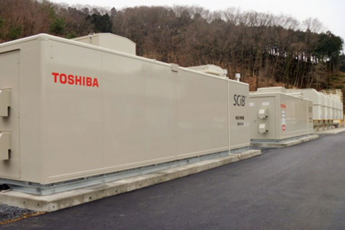 スバル研究実験センターに設置されたリチウムイオン蓄電池等