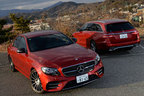 メルセデス・ベンツ 新型 Eクラス＜Mercedes-AMG E43 4MATIC Sedan(左手前)／E220d アバンギャルド スポーツ ステーションワゴン(奥)＞ 試乗レポート／渡辺陽一郎