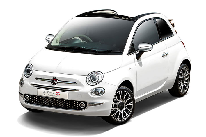 フィアット500C アイボリートップ