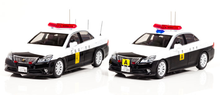 Rai'sトヨタクラウンパトカー 2016年 2台セット 三重県伊勢志摩サミット G7 伊勢志摩や米大統領訪問時に使用した“特別仕様のパトカー”が
