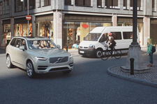 車道での自転車