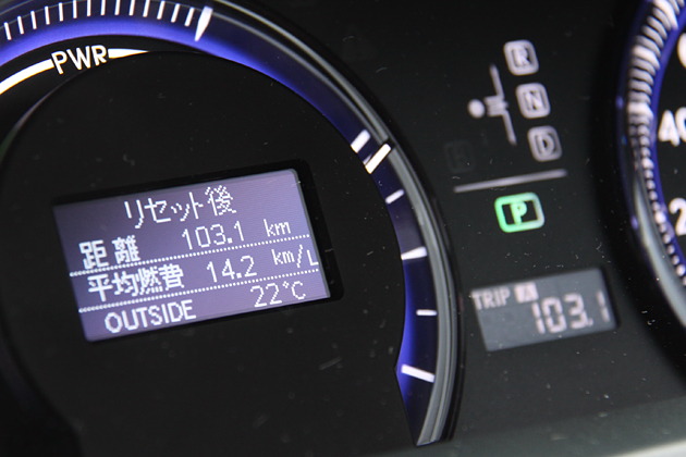 100-200km走行の区間燃費は14.2km／L