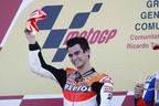 MotoGP ダニ・ペドロサ選手の表彰台シーン