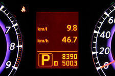 スカイラインクロスオーバーで500km走った燃費結果は「9.8km／L」となりました
