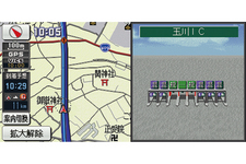 ストラーダSクラス ナビゲーション画面（ETCレーン表示）