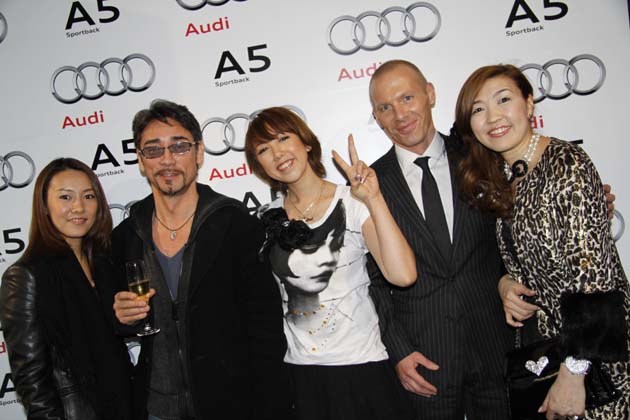 ドミニク・ベッシュ社長とクリス・ペプラーさん、大原かおりさん他