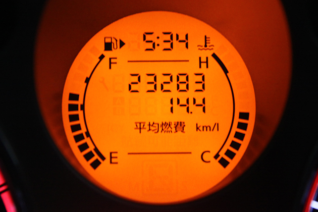 300-400km区間の燃費は「14.4km／L」でした