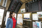 銚子電鉄と仲ノ町駅構内