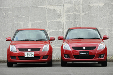 （左）旧スイフト／（右）新型スイフト