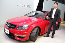 メルセデス・ベンツ 日本　上野 金太郎 副社長とメルセデス・ベンツ C63 AMG クーペ