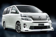 トヨタ 新型 ヴェルファイア TRD エアログレード向け フロントスポイラー+LEDデイタイムランニングランプセット装着車