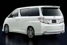 トヨタ 新型 ヴェルファイア TRD エアログレード向け リアバンパーガーニッシュ+リアルーフスポイラー