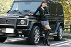 鳴海こころちゃんと愛車のメルセデス・ベンツ G55