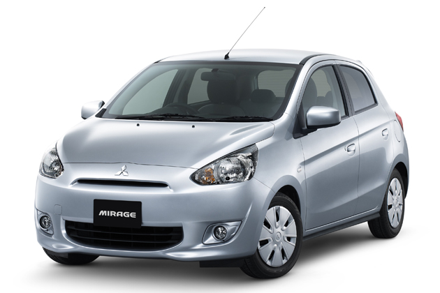 三菱、新型コンパクトカー「ミラージュ」とプラグイン 三菱、新型コンパクトカー「ミラージュ」とプラグイン