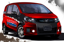 「Honda FREED Spike トランスポーターバージョン(ホンダ・レーシング スペシャルカラー仕様車)」(参考出品車)　イメージイラスト[「ジャパン・キャンピングカーショー 2012」出展車]